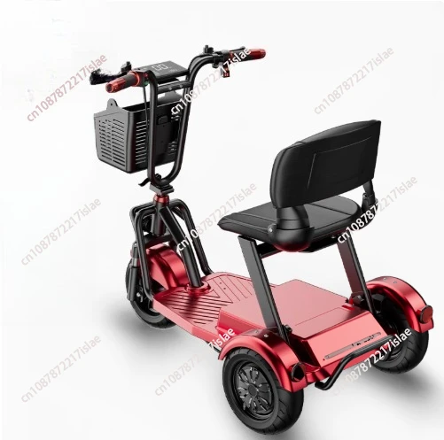 

Elderly Commuting Car Folding Electric Bike Tricycle Adult Commuting Picking Up and Dropping Off Children Parent-child Seat