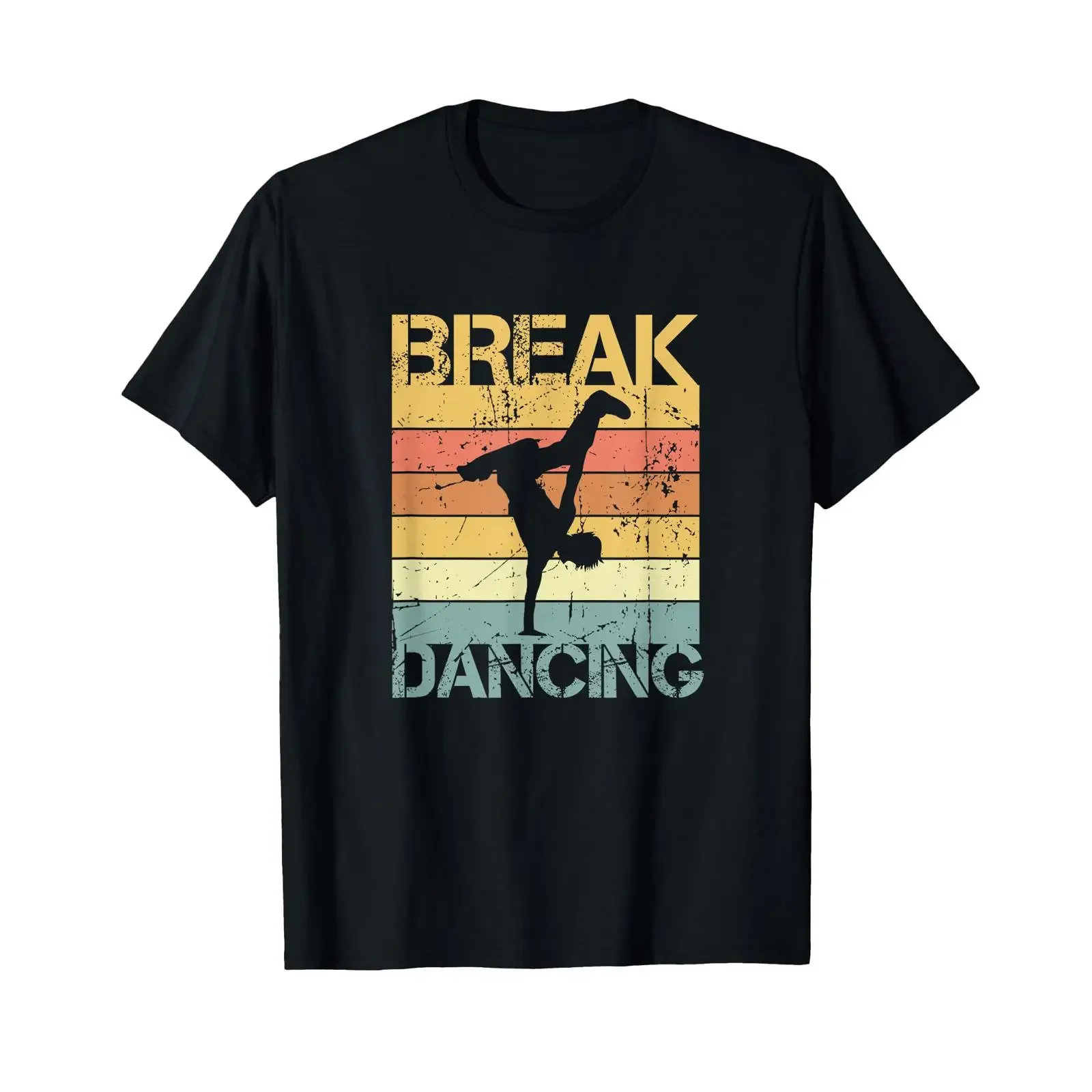 Breakdance Vintage Look B Boy Breakdancer T Shirt vintage Washed designer clothes Slightly graphic Versatile Soft Stylish