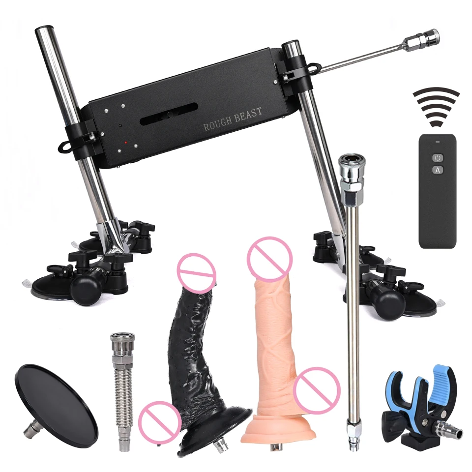 

ROUGH BEAST Sex Machine for Women Men Wireless 72W Power Masturbation Machine with Quick Air Dildo Attachment Vac-U-Lock Sex Toy