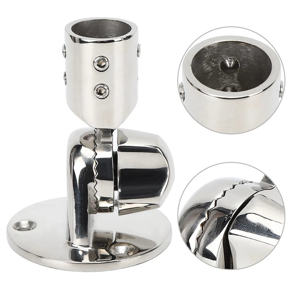 

Усиленное поворотное крепление для антенны на лодку, регулируемое на 180 градусов, складное основание для труб 7/8-1 дюйма, морское оборудование из нержавеющей стали 316