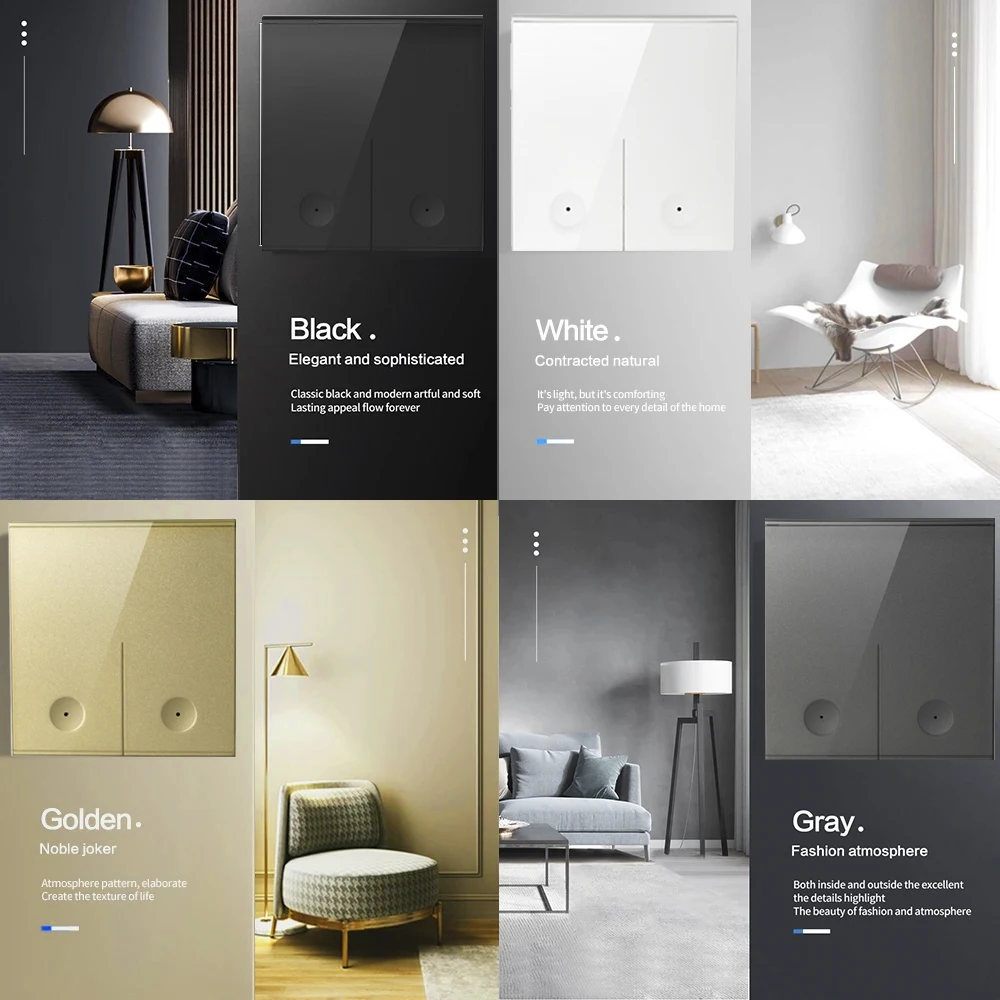 GERMA-interruptor de luz inteligente inalámbrico, Panel de pared con Control remoto, receptor de relé, 433 V, ventilador de lámpara Led para el hogar, RF 86, 220 Mhz