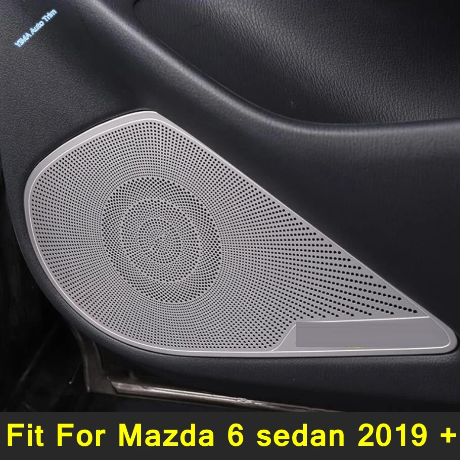 

Interior Parts Fit For Mazda 6 Sedan 2019 - 2021 Side Door Speaker Stereo Sound Cover Decorative Molding Trims Stainless Steel