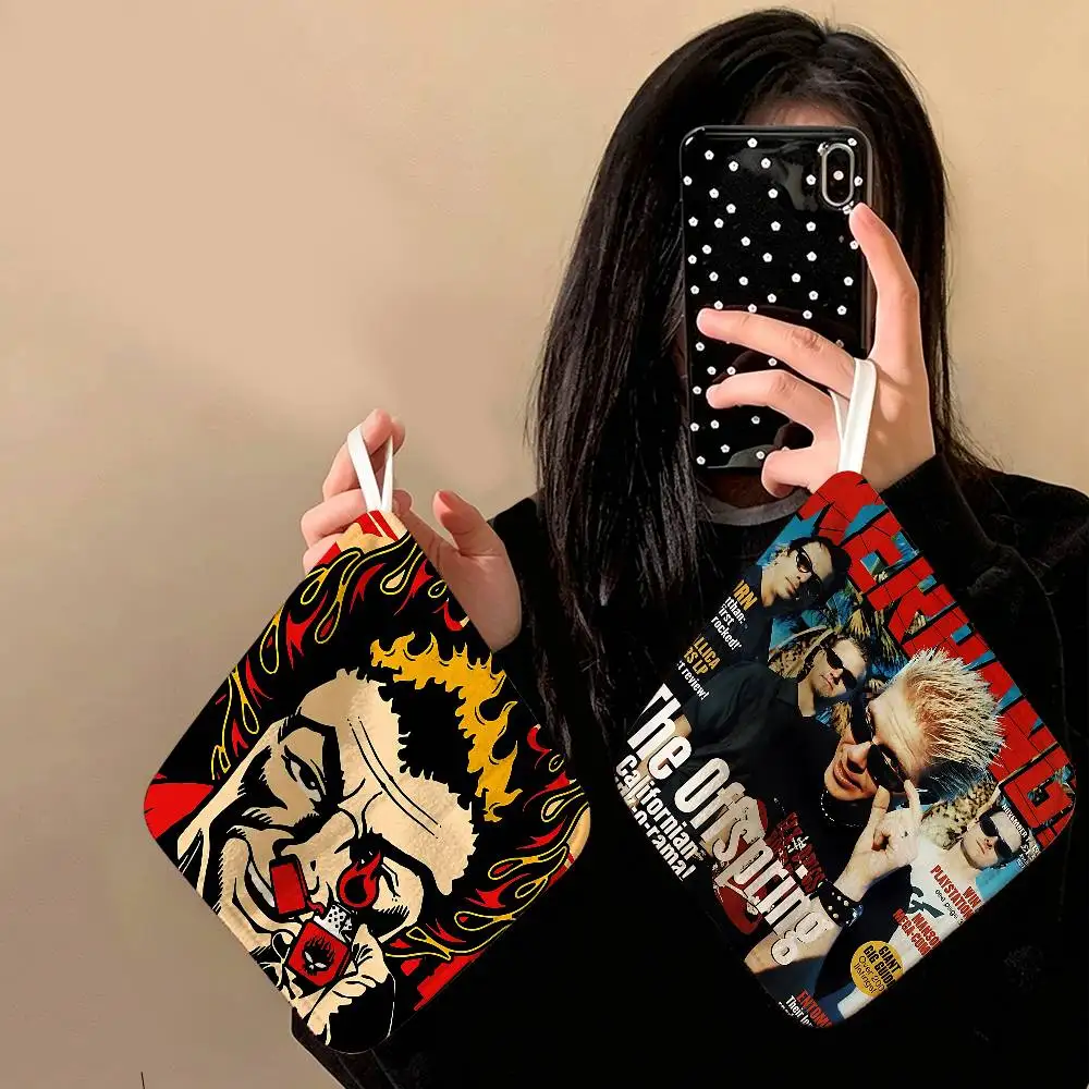 Pop Punk Band T-The Offspring Polyester Cotton Hand Wiping Towel, Hanging Towel, Quick Dry for Kitchen Bathroom Daily Supplies
