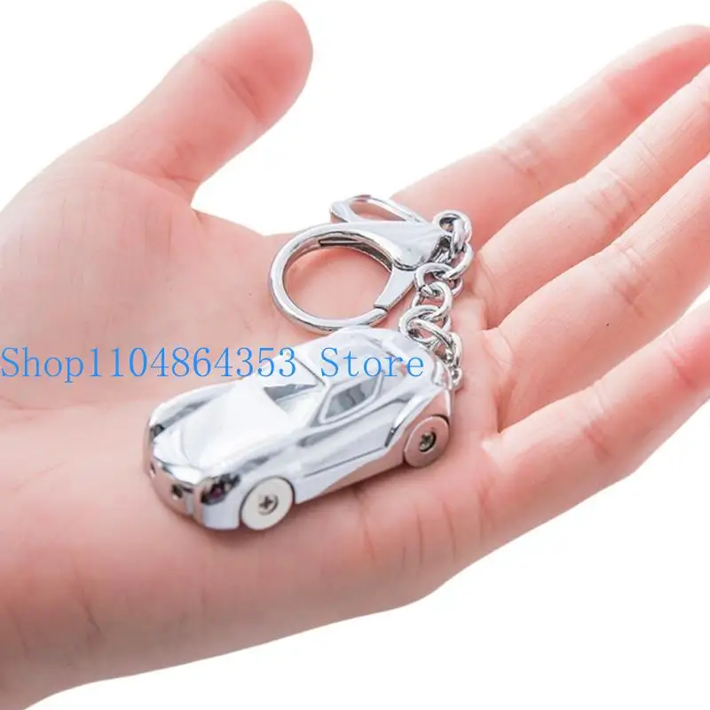 652F High Quality Alloy Car Model Keychain Practical Alloy Car Keyring Pendant Charm for Adding to Bags and Backpacks