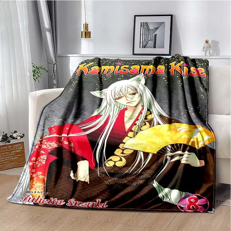 3D Japanese Anime Kamisama Kiss Blanket Cute Cartoon Flannel Warm Throw Blanket for Bed Bedroom Sofa Picnic Blanket Girls Gift