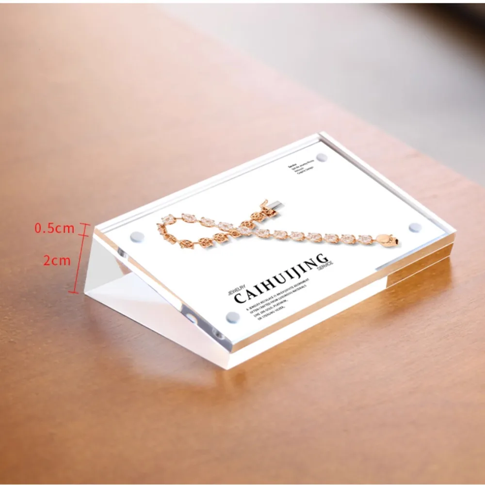 15x10cm Label holder Acrylic sign holder Data Card Holder Ads Display stand Price Tag Holder