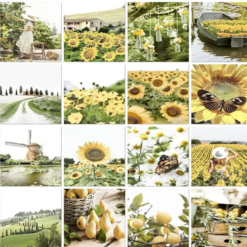 

PhotoCustom 40x50cm Painting By Numbers Diy Crafts Plant Landscape Coloring On Numbers Wall Art For Adults Number Paint Kit