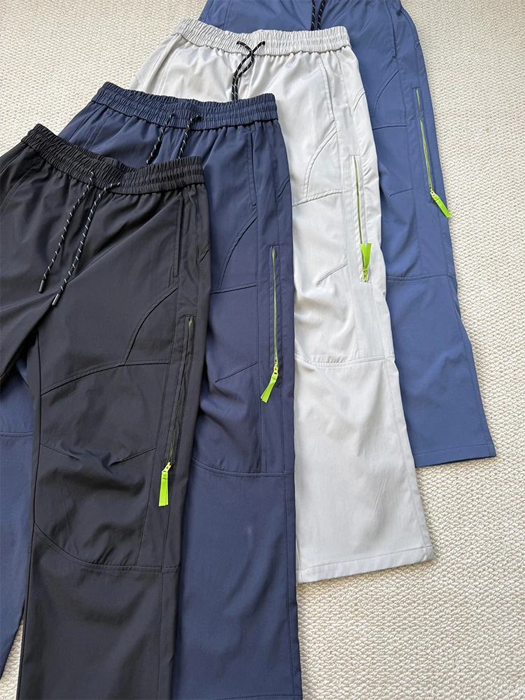 

Уличные мужские мягкие брюки для скалолазания, осенний сезон, функциональная ветровая боковая молния, рабочая одежда, брюки для альпинизма