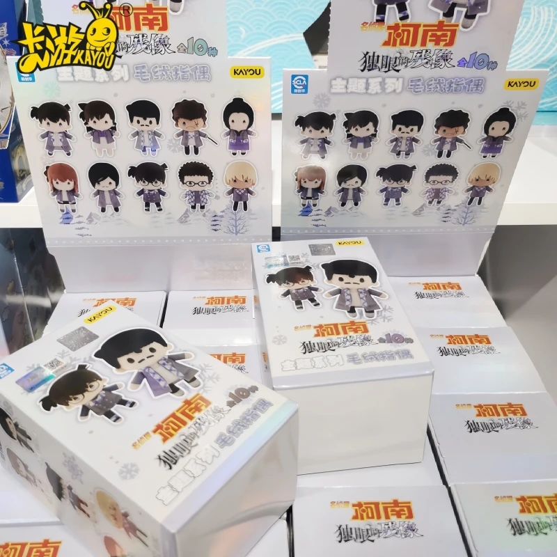 

KAYOU оригинальный детектив Конан, кукла-кулон на палец, фильм одного глаза после изображения, аниме-персонаж, игрушки, подарки, слепая коробка