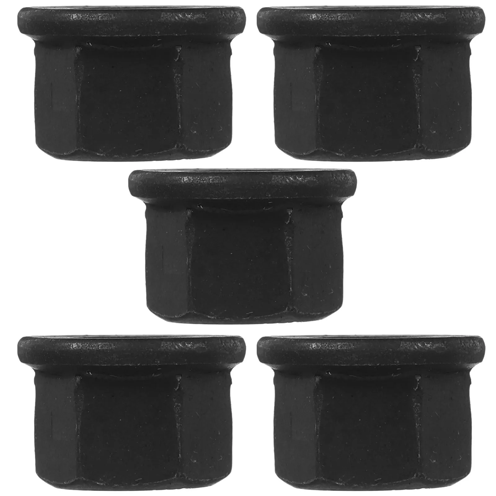 Tuerca con reborde de acero al carbono M10, tuerca con reborde hexagonal, tuercas gruesas duraderas para uso mecánico y de ingeniería, 5 uds.