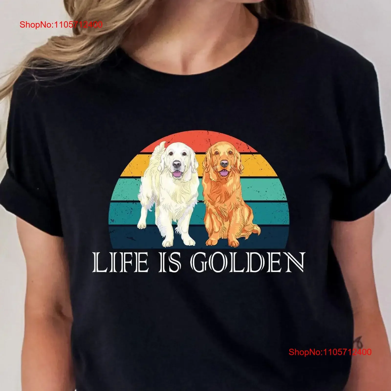 Funny Golden Retriever T Shirt Mom Puppy Animal Lover Outfit Dog Breed Summer vintage Washed Casual Versatile designer clothes