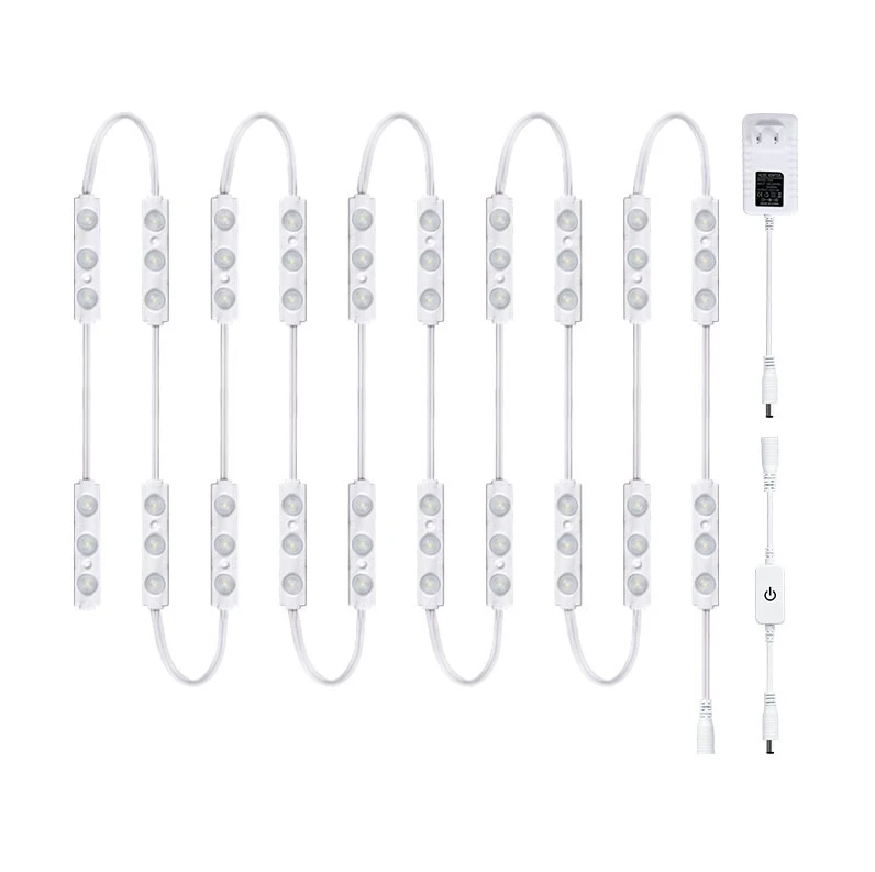 Led Vanity Mirror Make Up Light Ultra Bright White LED Dimmable Touch Control 12V Module Strip For Makeup Table Bathroom Mirror