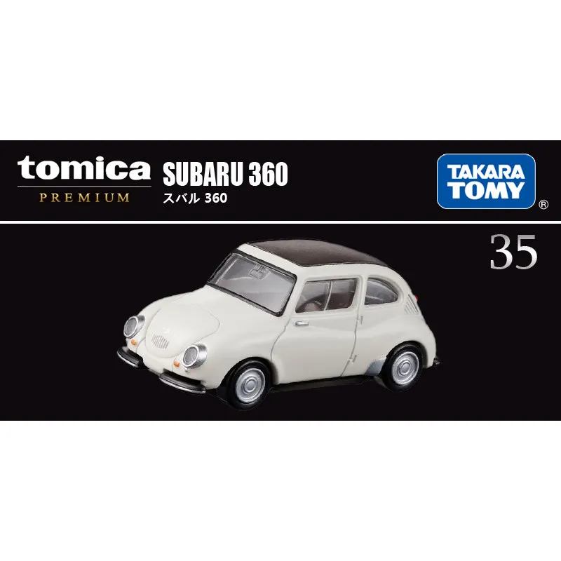 

Original TAKARA TOMY Tomica Premium No.35 Subaru 360 1/48 Diecast Alloy Classic Kei Car with Working Suspension Collectible Gift