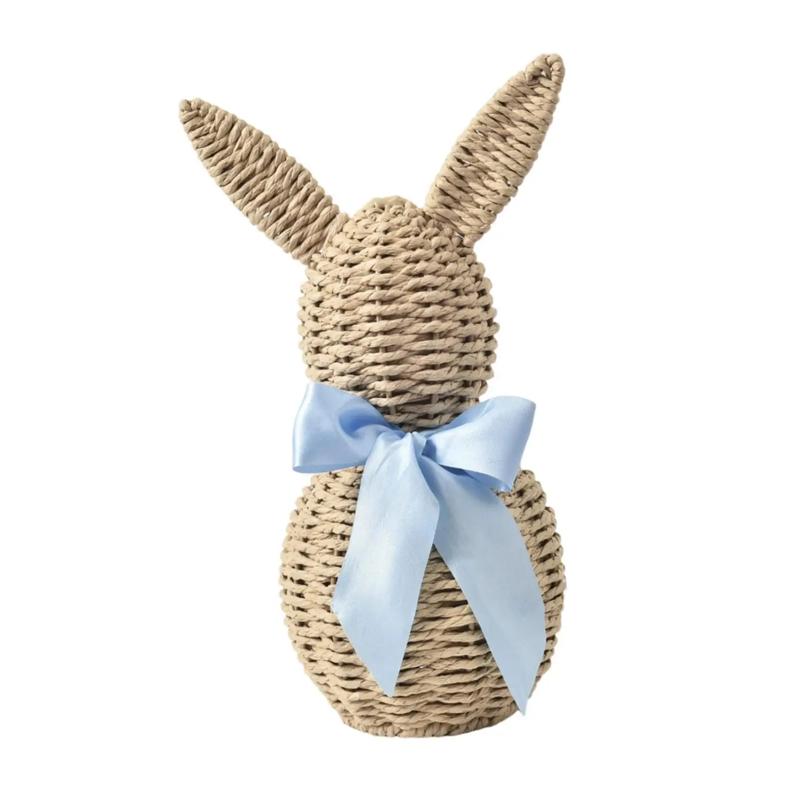 Easter Decoration Miniature Bunny Figurine Durable Paper Rope Craft for Home Office Party Supplies