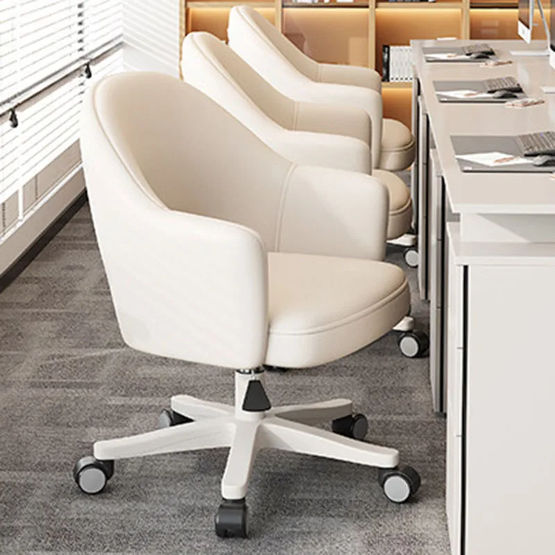 Rolling Recliner Office Chair Wheels Backrest Lightweight Student Conference Office Chair Cheap Muebles Ornaments Home Decor 6