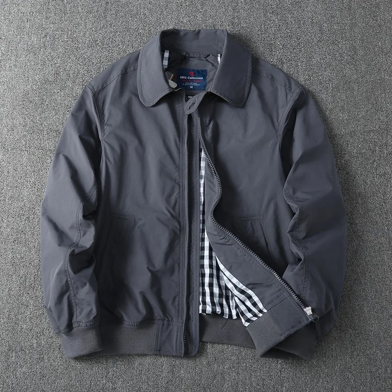 

Men's ey Windproof Jaet Casual Slim Fit Collared Coat Camouflage Outdoor Faion Youth ulari Polyester Long Sve