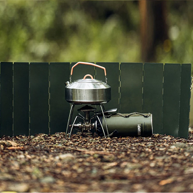 NEW-Gas Stove Windproof Screen Outdoor Camping Picnic Cooking Burner Windproof Screen Wind Baffle