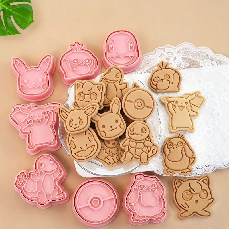 

Pokemon Pikachu Mold 3D Diy Kitchen Tools Cute Anime Figure Baking Supplies Suitable for Cookies Ice Cube Making Party Supplies