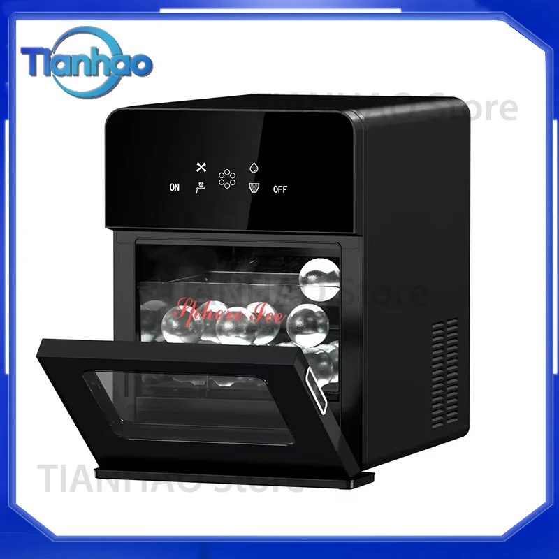 Automatic Spherical Ice Ball Maker for Home and Commercial Use 8-10KG/DAY Multi-Function Tabletop Ice Maker