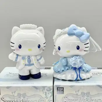 三麗鷗可愛Hello Kitty娃娃玩具浪漫婚禮系列動漫桌面擺飾女孩節慶生日禮物 10 最佳銷售 Hello Kitty婚禮 - №2
