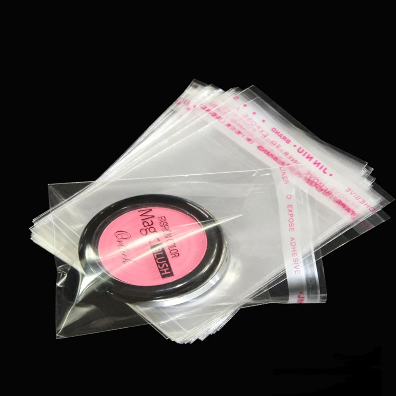 100Pcs transparent self-sealing jewelry accessories candy OPP self-adhesive bag packaging resealable gift cookie packaging bag