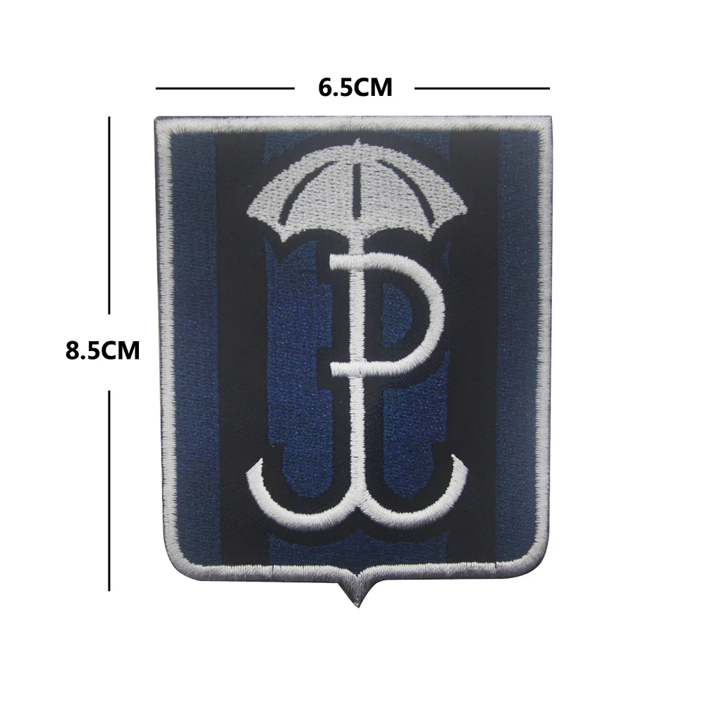 Poland Flag Patches GROM Embroidered Badge Shield Shaped Military Emblem Polish Special Force Morale Cloth Sticker Combat Suit