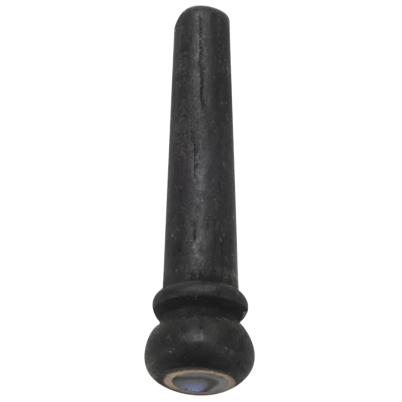 

A99I-60Pcs Black Ebony Shell Guitar Bridge Bone Pins Set With Green Abalone Dot For Acoustic Guitar Accessories
