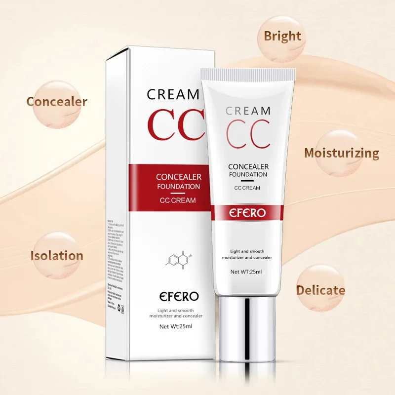 

EFERO BB Cream Makeup Face Foundation CC Cream Brightening Concealer Cream Foundation Concealer Base Primer Concealer