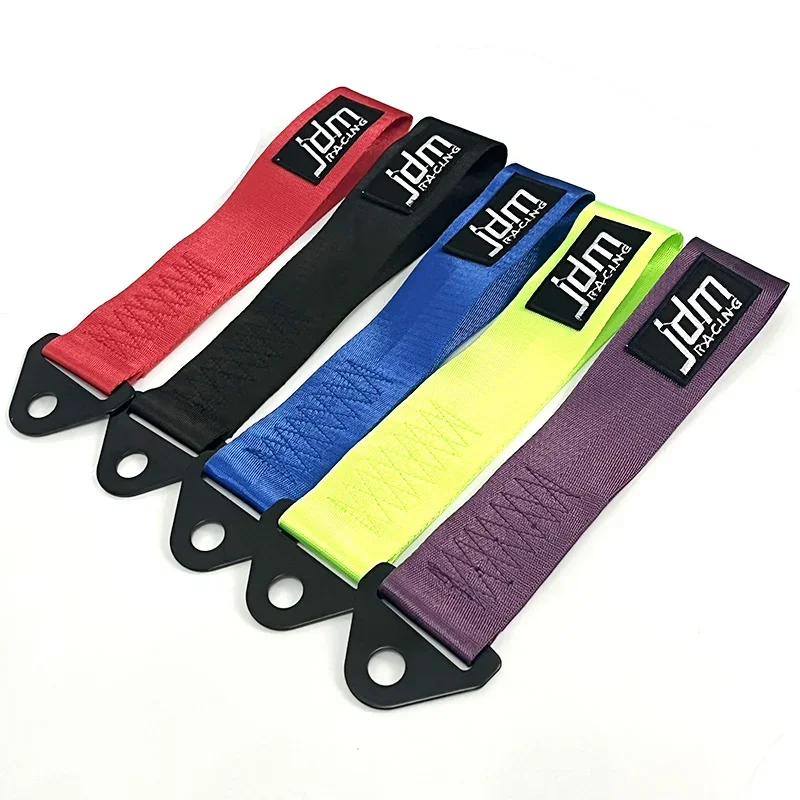 Decorative High-Strength Nylon Tow Strap, Universal Car Bumper Racing Tow Accessory, Multiple Colors Available