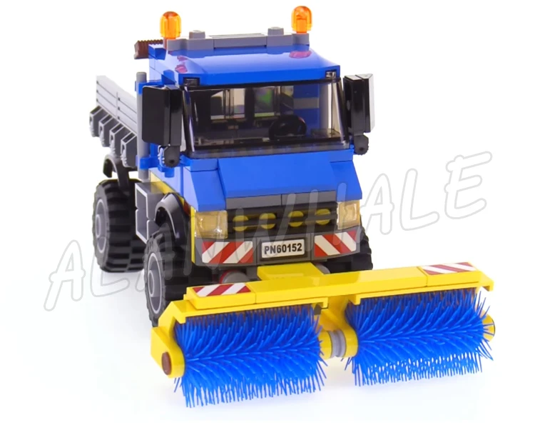 323pcs City Urban Great Vehicles Sweeper & Excavator Truck Trailer 10651 Building Blocks Set Bricks Compatible with Model