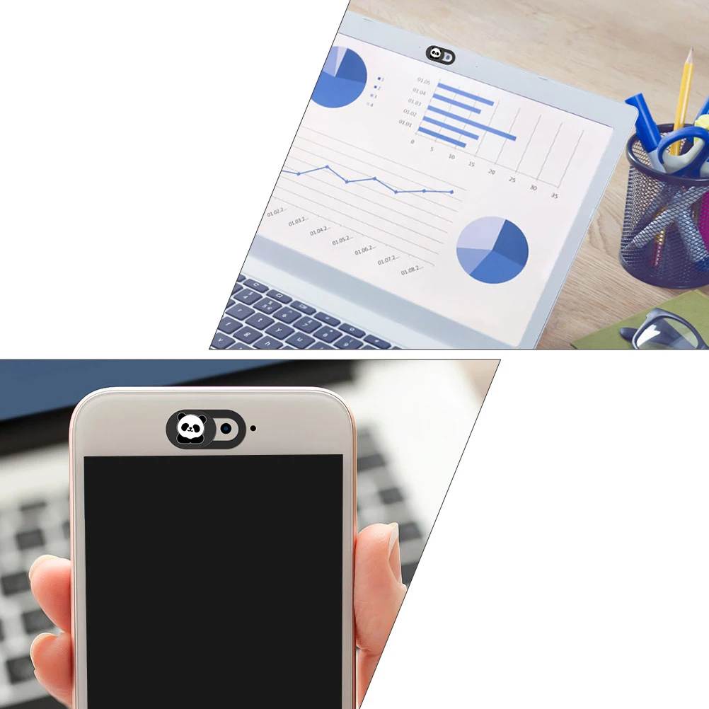 

3 Pcs Privacy Cover Protection Small Notebook Thin Security Protective Cartoon Pattern Laptop Phone Tablet