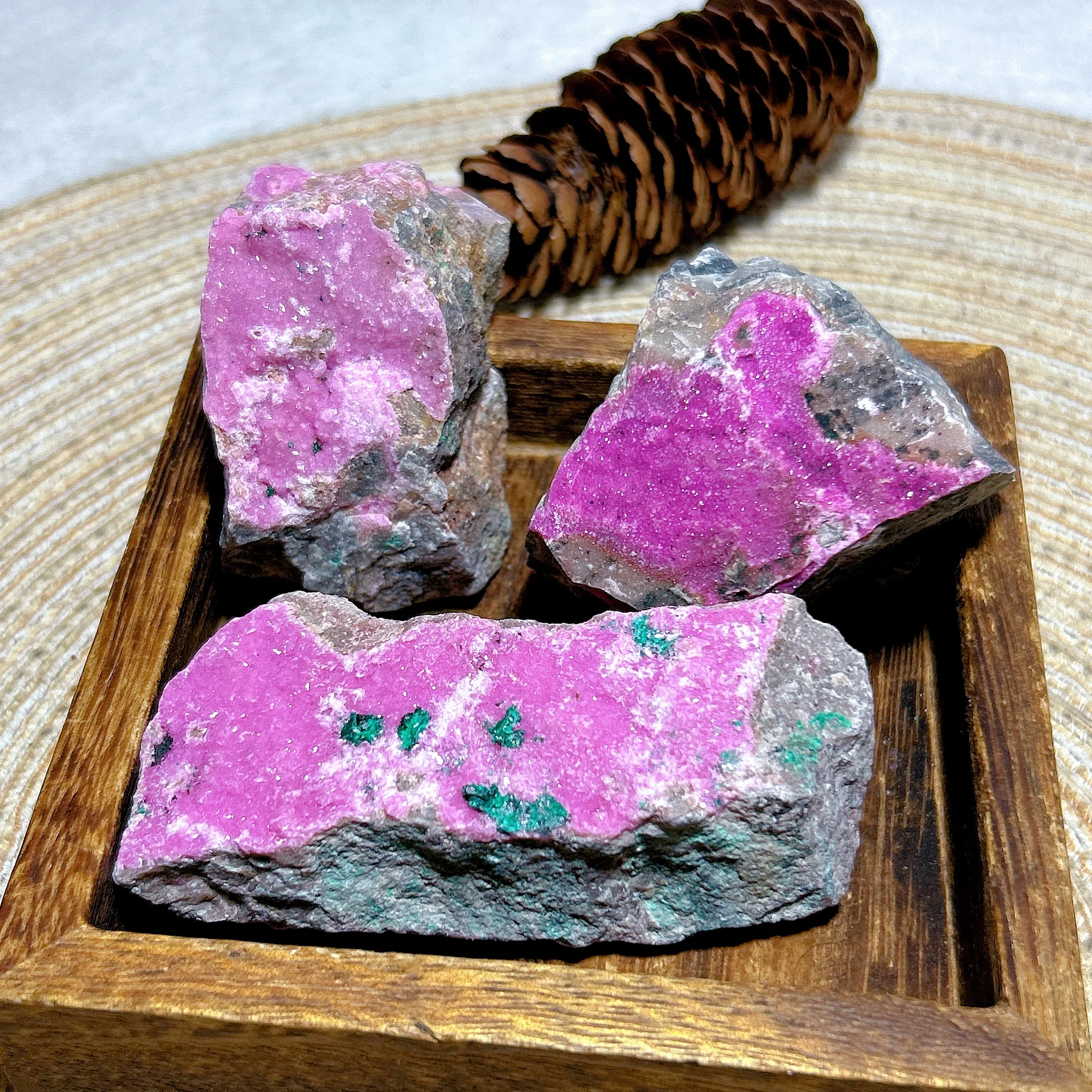 Healing Natural Crystal Pink Druzy Cobaltocalcite Raw Stone Specimen Reiki Gemstones Mineral Energy Home Decorations Gift