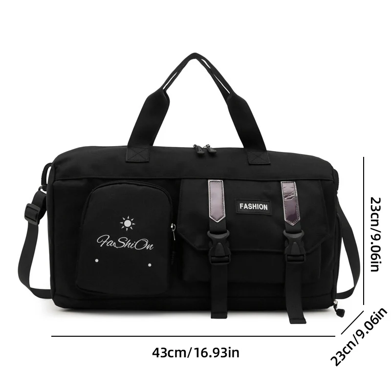 Sports Gym Handbag With Shoes Compartment Fitness Training Shoulder Crossbody Bag Waterproof Yoga Pack Dry Wet Swimming Daypack