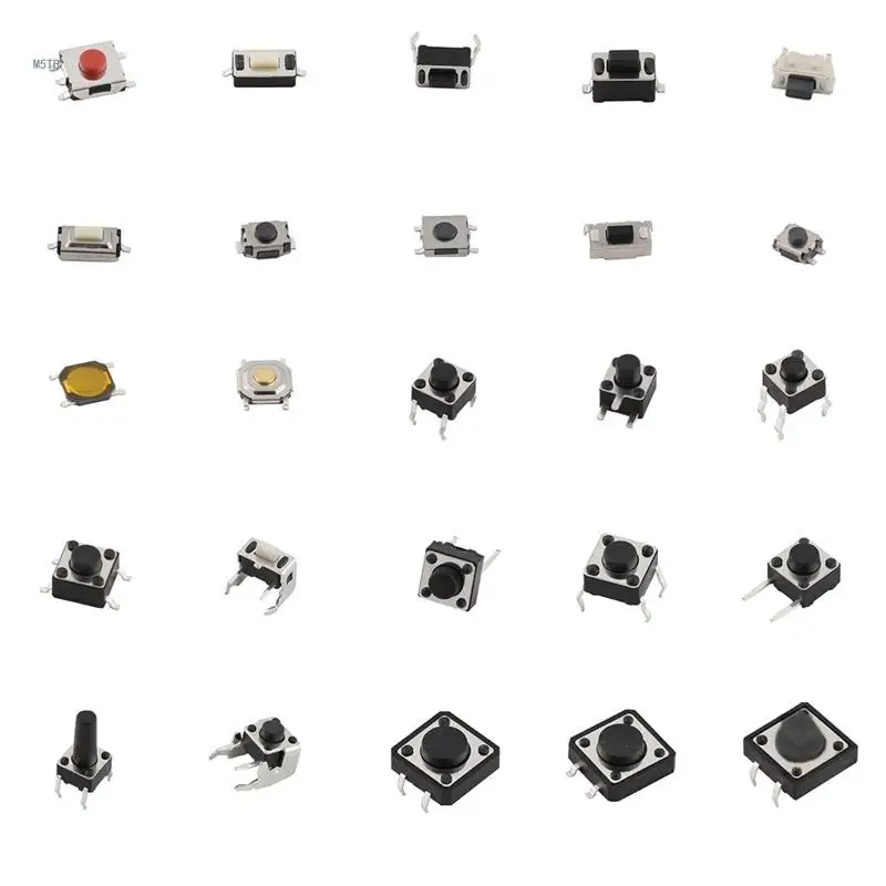 

25 Kinds for Touch Package Small for Key Micro Button Samples Mixed 125pcs 2x4 3x6 4x4 6x6 25 Dropship