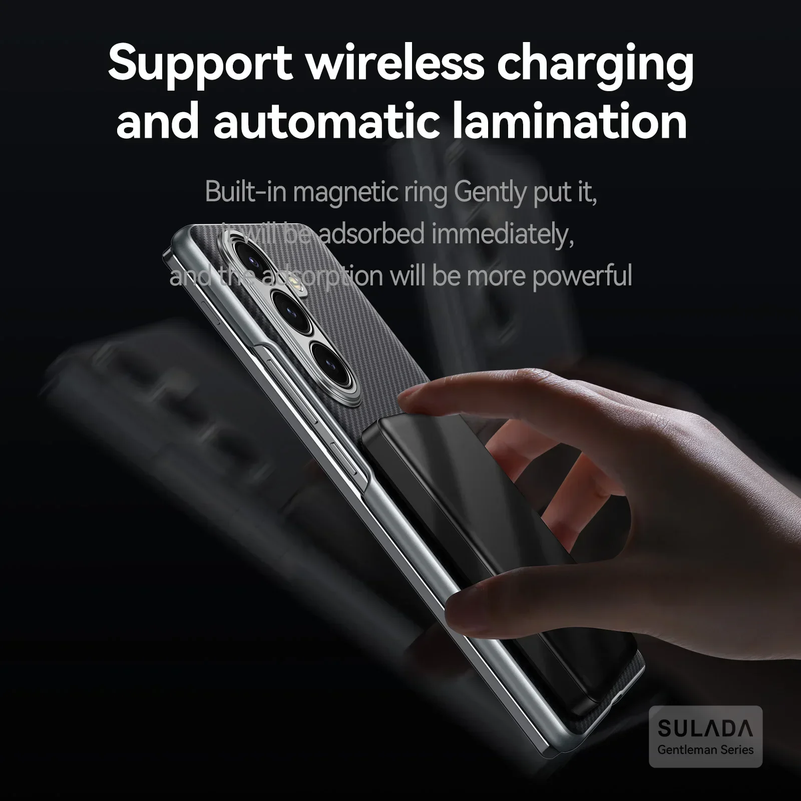 For Samsung Galaxy Z Fold 8 Ultra 7 6 5 Aramid Fiber Pattern Leather Magsafe Case Flip Hinge Axis Protective Back Cover