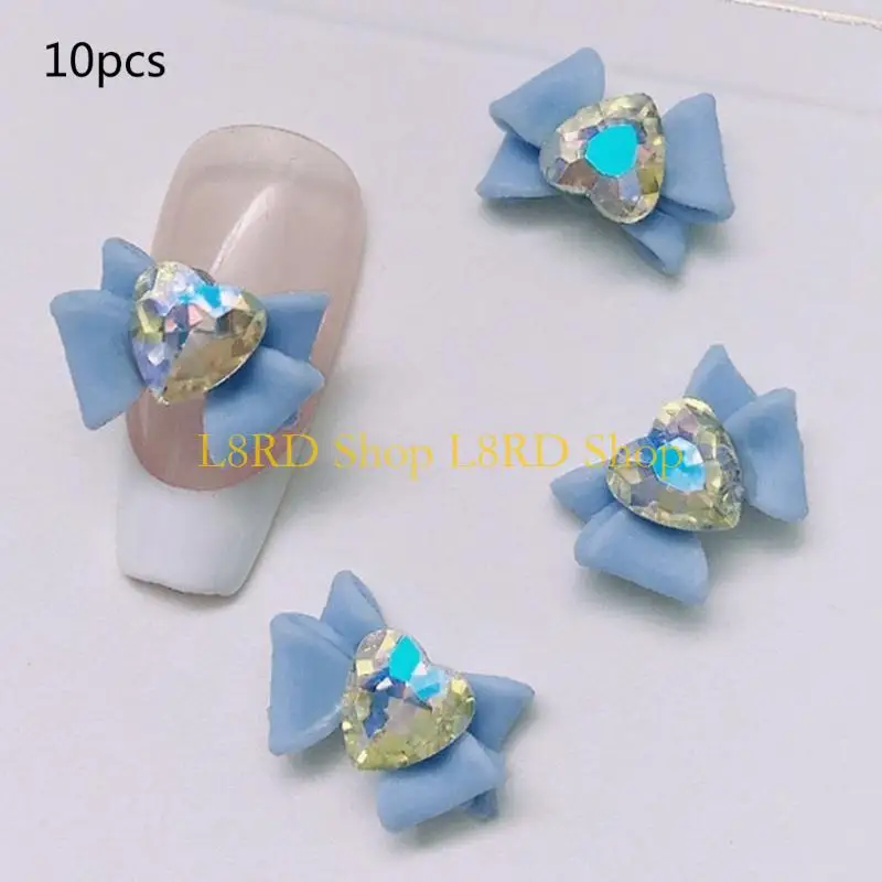 L8rd 10pcs unhas jóias luxo resina unhas unhas stromestons cristais brilhantes jóias diamante para decorações