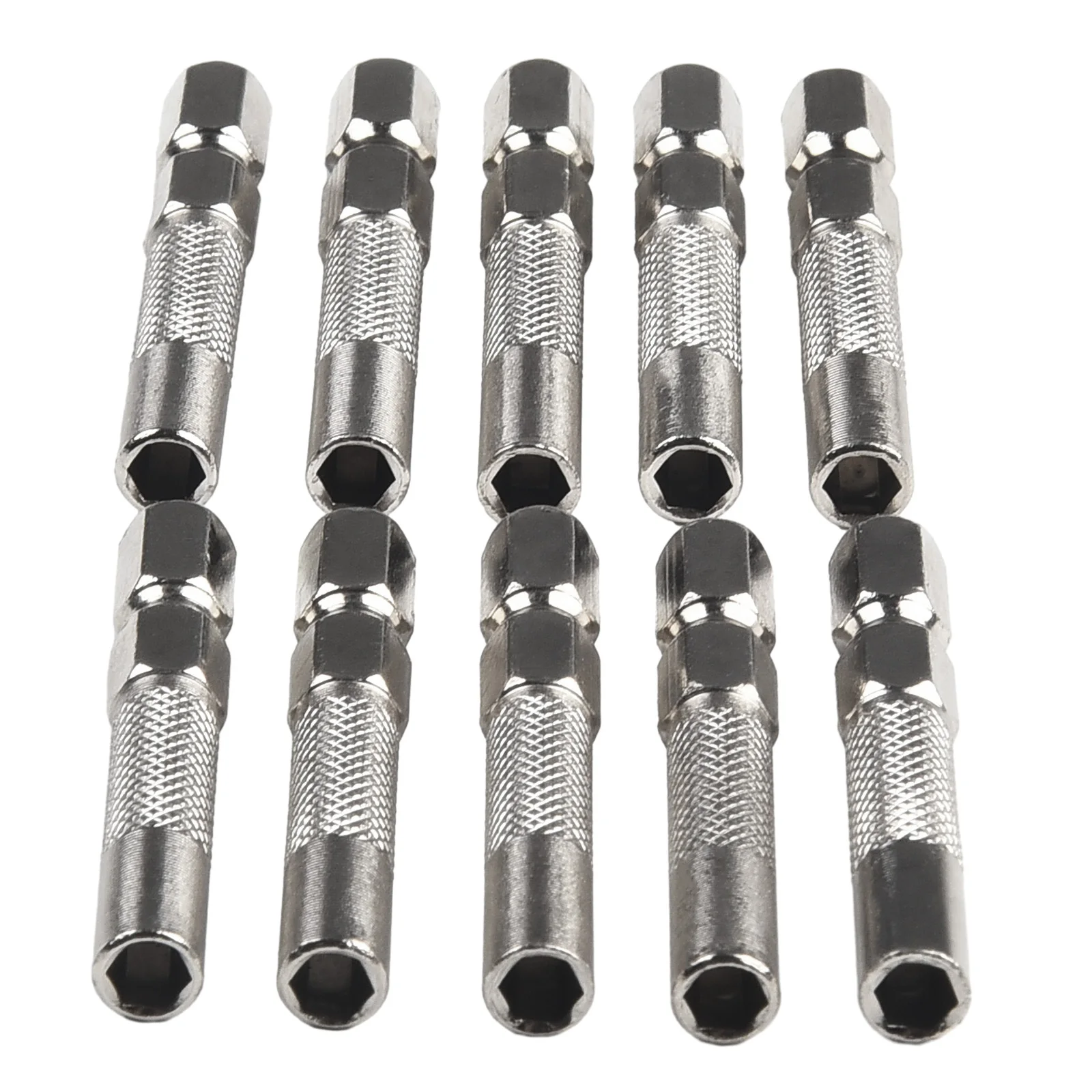 Adapter Insert Bit Electric Parts Replacement Screwdriver Shank Silver 6.35mm Handle Steel System Tool 45mm 4mm