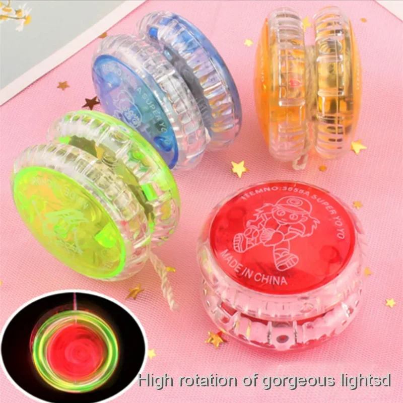 Nieuwe Led Flashing Yoyo Ball Casual Games Klassiek Kinderen Koppelingsmechanisme Magie Jojo Speelgoed Voor Kinderen Speelgoed Feest Mode Speelgoed