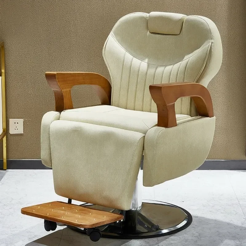 for Manufacturer Hair Salon Physiotherapy Chair Special Beauty Salon Barber Shop Silk Field Reclining Hair Cutting Chair