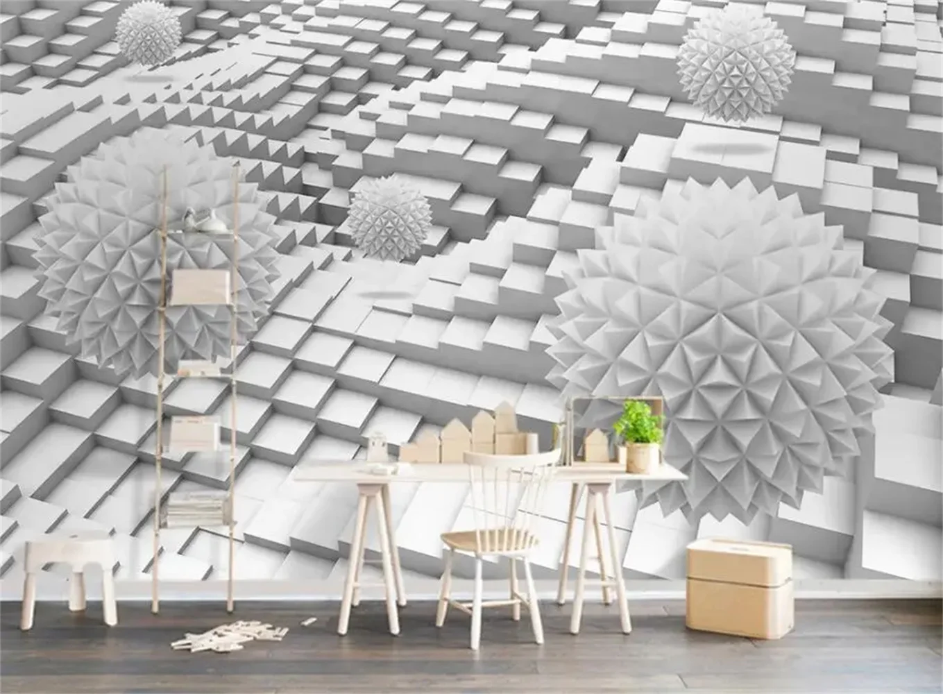 beibehang Custom 3d wallpaper mural 3d stereo sphere polygon modern tv background wall papers home decor papel de parede