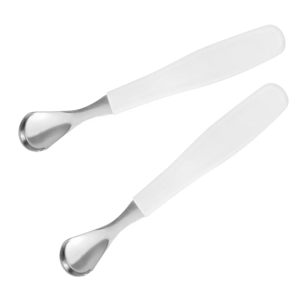 

2 pcs Tongue Cleaner White Adults Treatment Coating Remover Scraper Brush Dental Hygiene Oral Care Cleanliness Confidence
