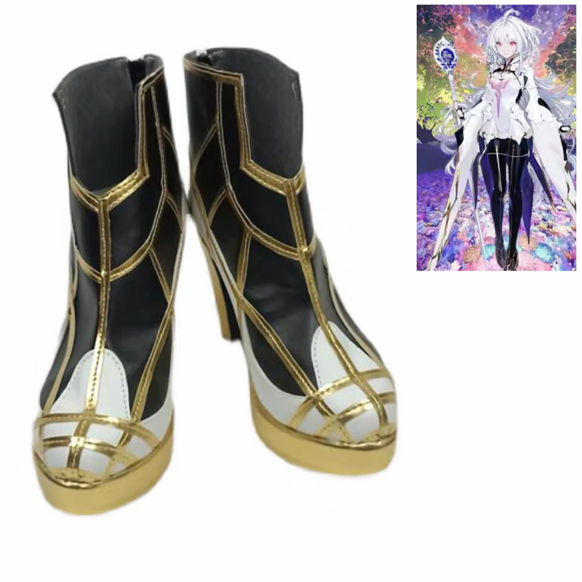 

Обувь для косплея FGO Merlin, индивидуальный размер, для косплея Fate Grand Order