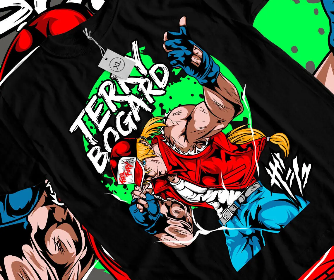 Terry Bogard Fatal Fury King Of Fighters T-Shirt Anime Funny Gift Shirt All Size