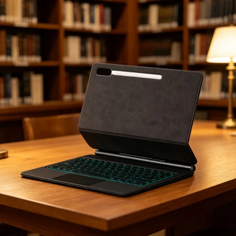 Strong Magnetic Attached Keyboard Case For Samsung Galaxy Tab S10 Ultra S9 Ultra S8 Ultra 14.6", Floating Hinge Backlit Keyboard
