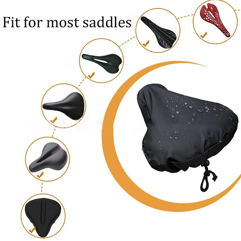 Outdoor Bicycle Seat Rain Cover Sports Cycling Bike Accessories Waterproof Saddle Rain Dust Cover UV Protection For MTB Bike image 5