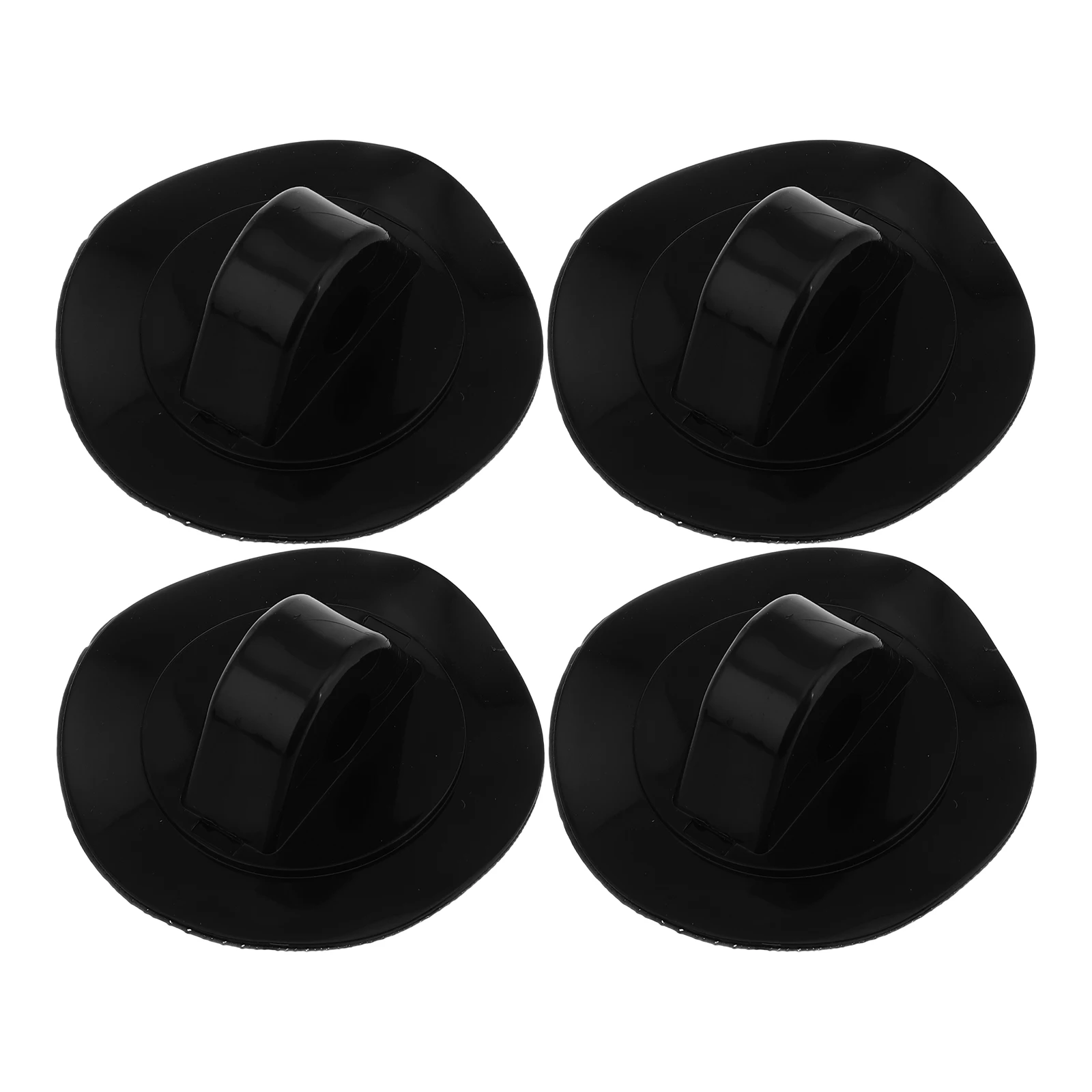 

4 pcs PVC Rope Buckle Lightweight for Inflatable Boat Tent Wind Black Outdoor Kayak Motor Bracket Stabilizer Boat