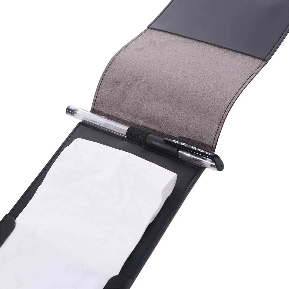 PU Leather Golf Score Book Black Brown Yardage Book Golf Scorecard Holder Compact Lightweight Score Notebook Golf Outdoor Sports