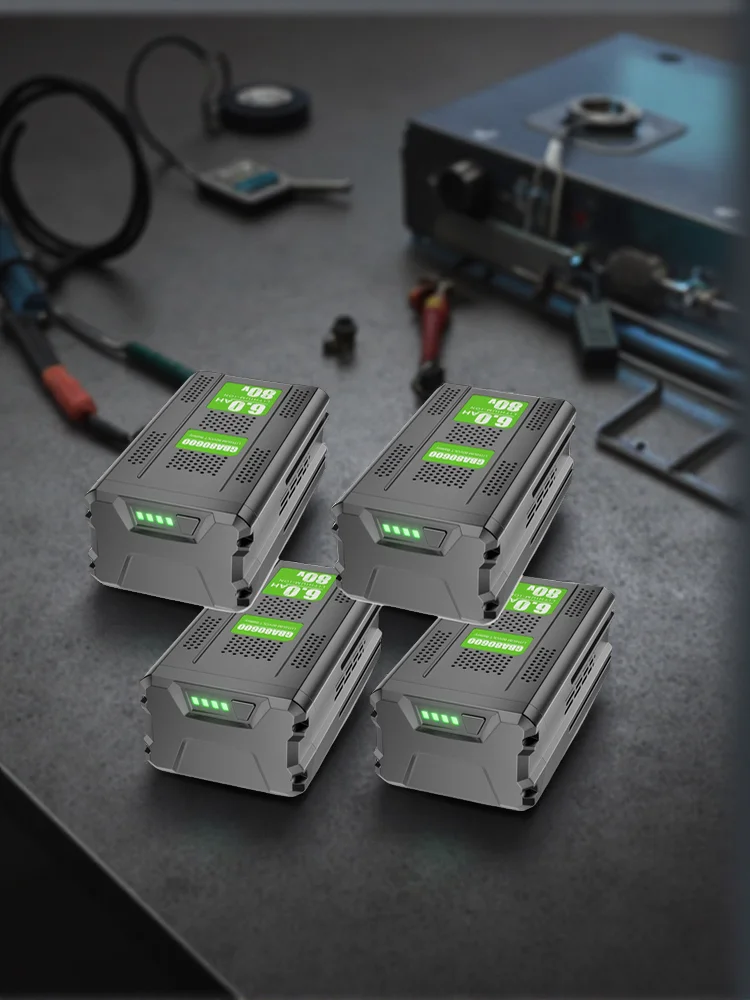 Bonacell 6000 mAh Ersatzakku für Greenworks GBA80600 GBA80250 GBA80300 GBA80200 Li-Ion 80 V Rasenmäher-Elektrowerkzeug-Akku