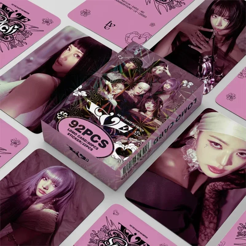 

@@## new 92Pcs/Set HD Printed Girl Idol Group Photocards Stickers Switch Lomo Cards Yujin Gaeul Wonyoung LIZ Leeseo Fans Gifts