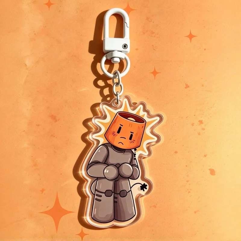 Regretevator Forsaken Acrylic Keychain Lampert & Infected,Cartoon Character Bag Pendant, Game Fandom Charm，Fans Birthday Gift